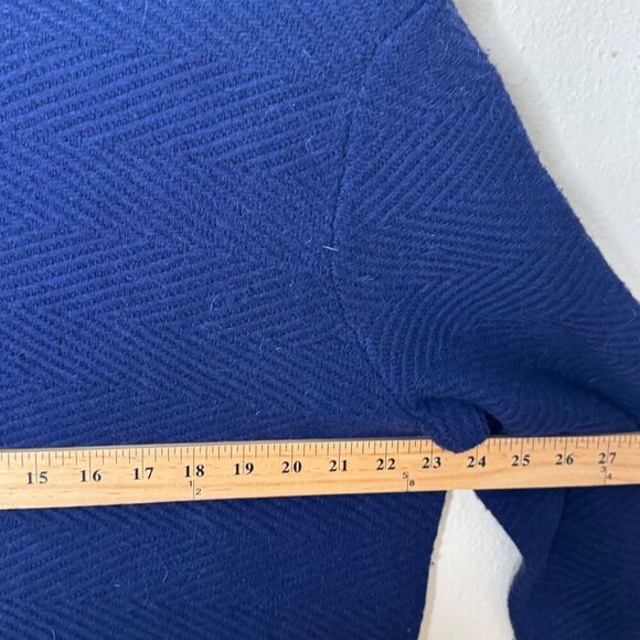 Banana Republic Sweater Men's XL Navy Blue Italian Yarn Wool Blend Knit Pullover - Picture 5 of 6